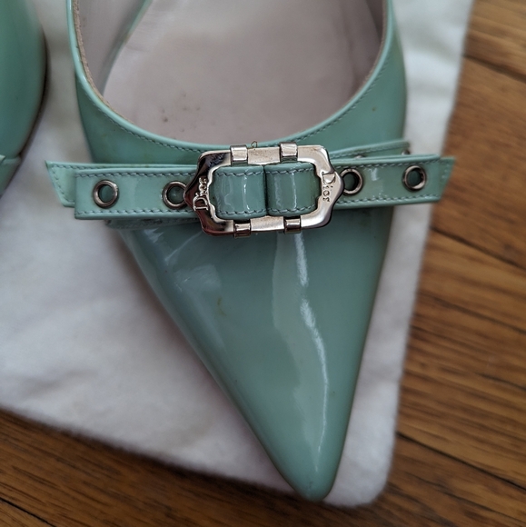 ❌ SOLD ❌ Vintage Christian Dior Turquoise Heels size 39.5 - Picture 8 of 15